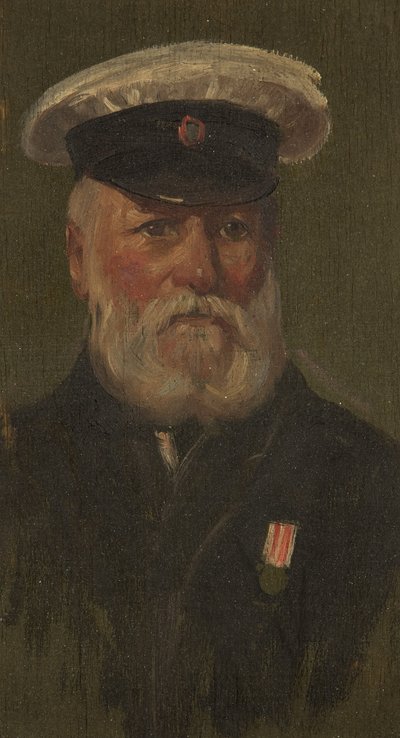 Portræt af C. Clothier, 6., ca. 1920 (olie på panel) af George Edmund Butler