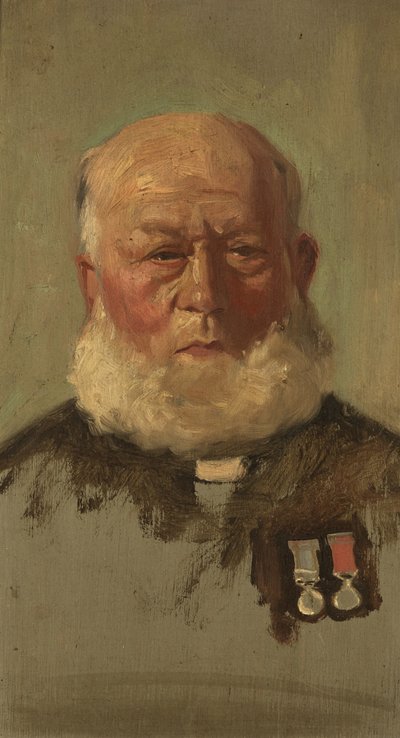 Portræt af J. Summers, R.N., ca. 1920 (olie på panel) af George Edmund Butler