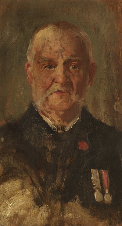 Portræt af W. Porter, R.M.L.I., ca. 1920 (olie på panel) af George Edmund Butler