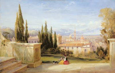 Italiensk landskab af George Edwards Hering