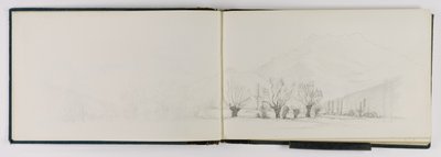 (Skitsebog) I nærheden af Aigle af George Elbert Burr