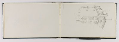(Skitsebog) Gammelt hus, Lausanne af George Elbert Burr