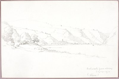 Bacharach fra oven (Rhinen) af George Elbert Burr