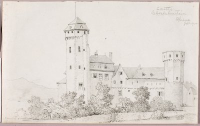 Slot Oberlahnstein, Rhinen af George Elbert Burr