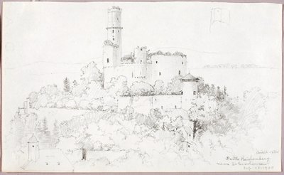 Slot Reichenberg, nær St. Goarshausen af George Elbert Burr