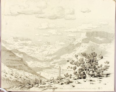 Skygger fra skyer, Apache Trail, Arizona af George Elbert Burr