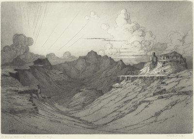Ørken solnedgang af George Elbert Burr