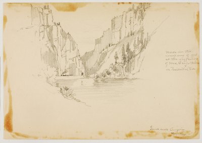 Grand River Canyon/Nær Glenwood Springs af George Elbert Burr