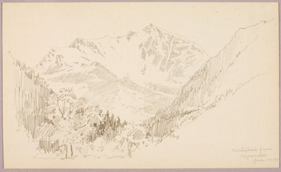 Monte Rosa fra Ceppomorelli af George Elbert Burr