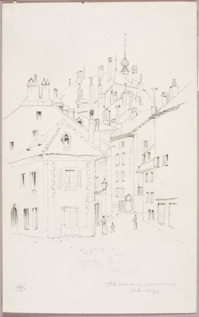 Gamle huse, Lausanne af George Elbert Burr