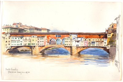 Ponte Vecchio, Firenze af George Elbert Burr