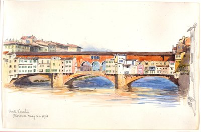 Ponte Vecchio, Firenze af George Elbert Burr