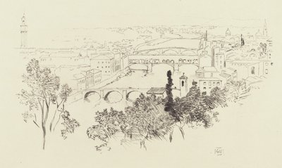 Skitse af Firenze af George Elbert Burr