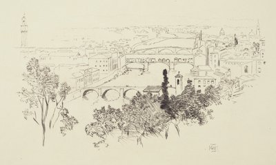 Skitse af Firenze af George Elbert Burr