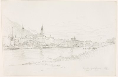 Solnedgang, Heidelberg af George Elbert Burr