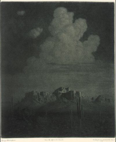 Superstition Mountain, Apache Trail, Arizona, til højre [nr. 2] af George Elbert Burr