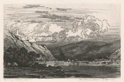Rhinen, nedenfor St. Goar af George Elbert Burr