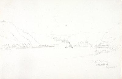 Op ad Rhinen fra Hirzenach af George Elbert Burr