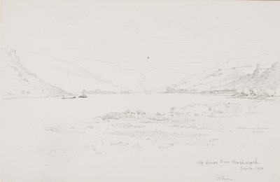 Op ad floden fra Bacharach, Rhinen af George Elbert Burr