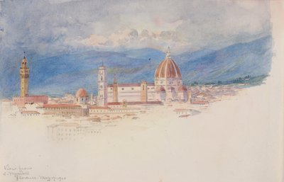 Udsigt fra S. Miniato, Firenze af George Elbert Burr