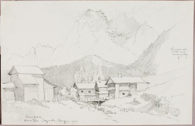 Udsigt fra Sextan, Tyrol af George Elbert Burr