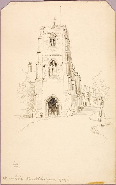West Gate, Warwick af George Elbert Burr