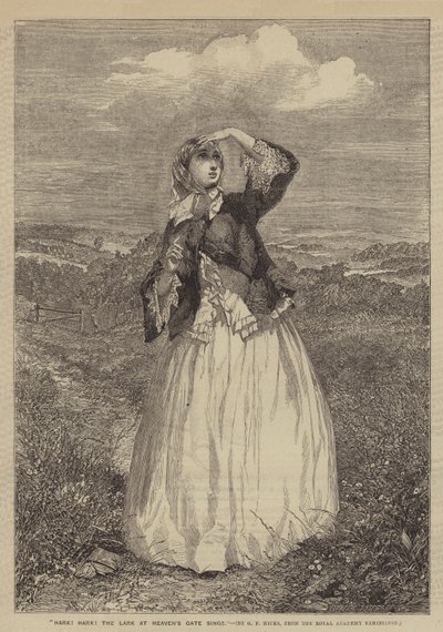 Hark! Hark! Lærken ved Himmelporten synger af George Elgar Hicks
