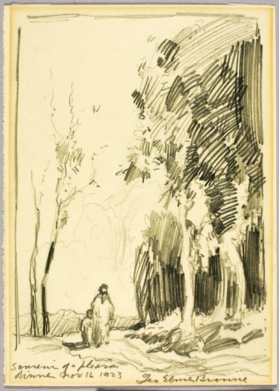 Souvenir af en hyggelig middag af George Elmer Browne