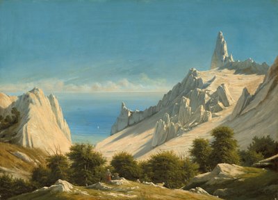Udsigt over Sommerspiret, Møns Klint af George Emil Libert