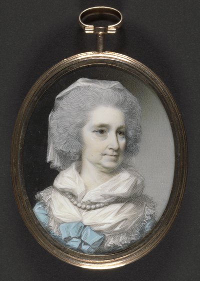 Lady Grace Burnaby (wc og gouache på elfenben) af George Engleheart
