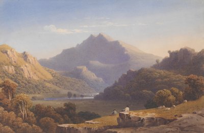 Snowdon fra Llyn Nantlle, North Wales, 1832. af George Fennel Robson