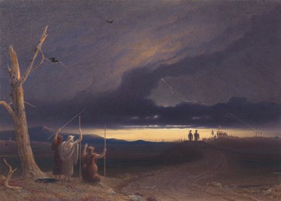 Macbeth og Banquo on the Heath af George Fennell Robson
