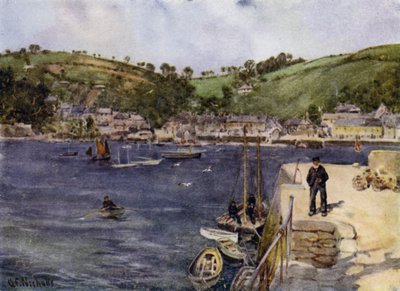 Flushing, fra Falmouth (farve litho) af George Franck Nicholls