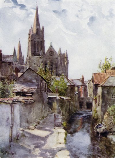 Truro (farve litho) af George Franck Nicholls