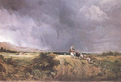 Landskab med køer af George Frederic Watts