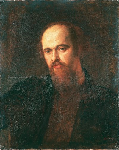 Portræt af maleren Dante Gabriel Rossetti af George Frederic Watts