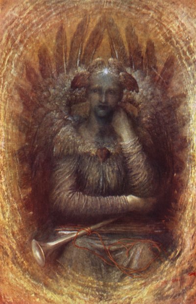 Beboeren i det inderste (farve litho) af George Frederick (after) Watts