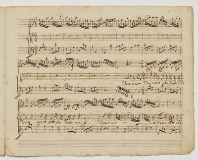 Kom o kære hvem uden sin kerne, f.7r fra "Aditionall [sic] songs for Rinaldo", c.1717 af George Frederick Handel