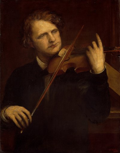 A Lamplight Study: Herr Joachim, 1868. af George Frederick Watts