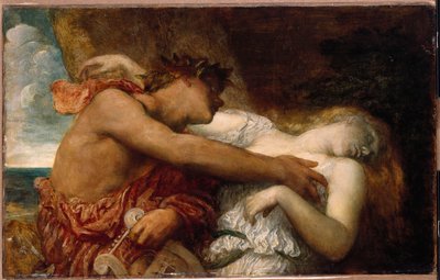 Orfeus og Eurydike, ca. 1870 af George Frederick Watts