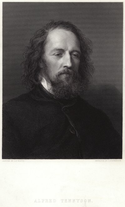 Portræt af Alfred, Lord Tennyson af George Frederick Watts
