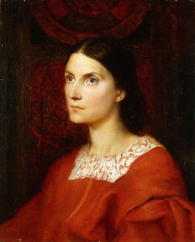 Portræt af Lady Wolverton, født Georgina Tufnell, af George Frederick Watts