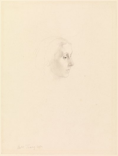 Studie til Portræt af Emily Tennyson, 1862 af George Frederick Watts