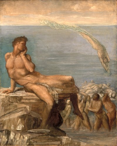 Den græske poesi geni, 1878 af George Frederick Watts