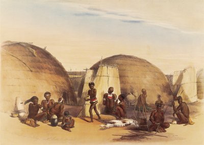 Livet i en zulu-perle af George French Angas