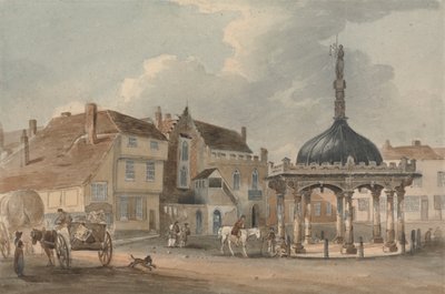 Corn Hill og Moot Hall, Ipswich af George Frost