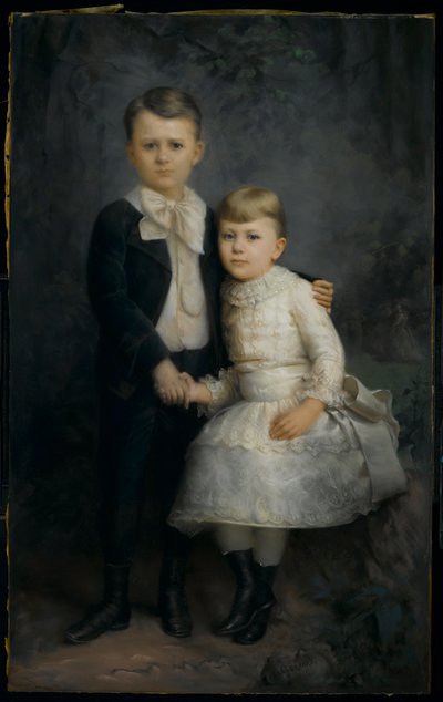 Portræt af to børn, 1891 af George Gerhard