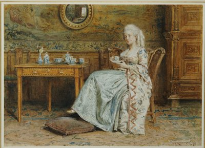 Eftermiddagste, 1876 af George Goodwin Kilburne
