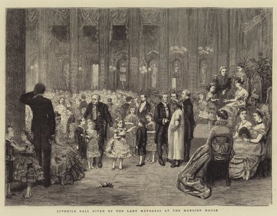 Ungdomsbal givet af borgmesterinden i Mansion House af George Goodwin Kilburne