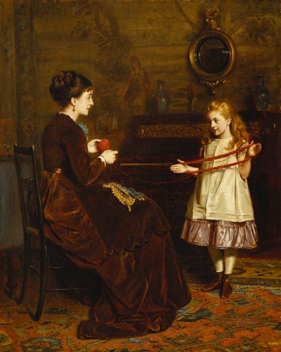 Mors lille hjælper, 1874 af George Goodwin Kilburne